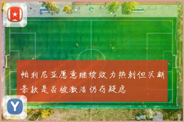帕利尼亚愿意继续效力热刺但买断条款是否被激活仍存疑虑