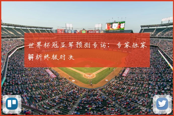 世界杯冠亚军预测专访:专家独家解析终极对决