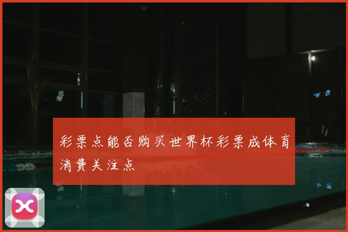 彩票点能否购买世界杯彩票成体育消费关注点